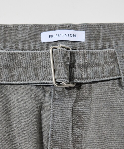 FREAK'S STORE(フリークスストア)の「BELTED WIDE DENIM / ベルテッド ワイドデニムパンツ(デニムパンツ・メンズ・ブルー/グレー/サックスブルー・LARGE/MEDIUM)」の9枚目の写真