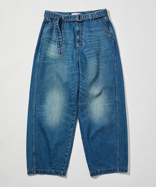 FREAK'S STORE(フリークスストア)の「BELTED WIDE DENIM / ベルテッド ワイドデニムパンツ(デニムパンツ・メンズ・ブルー/グレー/サックスブルー・LARGE/MEDIUM)」の20枚目の写真