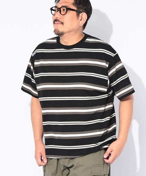 B&T CLUB(ビーティークラブ)の「Tシャツ 半袖 メンズ 大きいサイズ DRY ワッフル ボーダー ストレッチ ドローコード B&T CLUB (ビーアンドティークラブ)(Tシャツ/カットソー・メンズ・ホワイト/グレー/ブラック・X3(6L~7L)/X2(4L~5L)/X1(3L~4L))」の16枚目の写真
