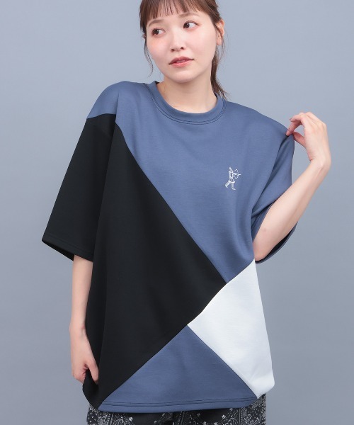 チチカカ（チチカカ）の「接触冷感ダンボール切替Ｔシャツ（Tシャツ/カットソー・メンズ・ブラック/ホワイト・FREE）」の2枚目の写真