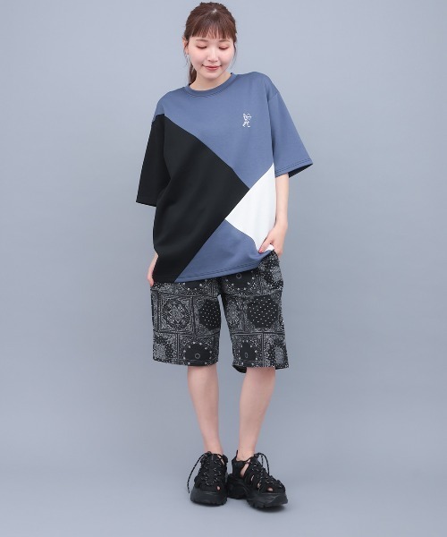 チチカカ（チチカカ）の「接触冷感ダンボール切替Ｔシャツ（Tシャツ/カットソー・メンズ・ブラック/ホワイト・FREE）」の4枚目の写真