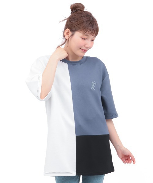 チチカカ（チチカカ）の「接触冷感ダンボール切替Ｔシャツ（Tシャツ/カットソー・メンズ・ブラック/ホワイト・FREE）」の5枚目の写真