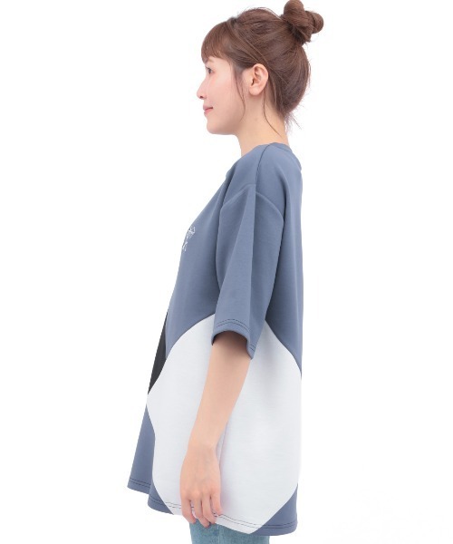 チチカカ（チチカカ）の「接触冷感ダンボール切替Ｔシャツ（Tシャツ/カットソー・メンズ・ブラック/ホワイト・FREE）」の7枚目の写真