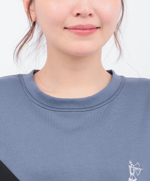 チチカカ（チチカカ）の「接触冷感ダンボール切替Ｔシャツ（Tシャツ/カットソー・メンズ・ブラック/ホワイト・FREE）」の9枚目の写真