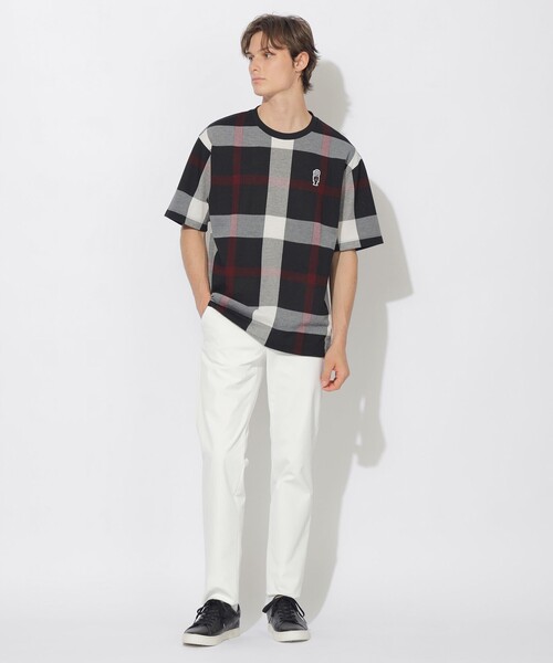 BLACK LABEL CRESTBRIDGE(ブラックレーベル・クレストブリッジ)の「【WEB限定】スラブクレストブリッジチェックTシャツ(Tシャツ/カットソー・メンズ・ブラック・L/XL/M)」の2枚目の写真
