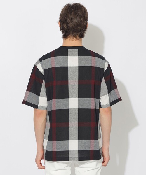 BLACK LABEL CRESTBRIDGE(ブラックレーベル・クレストブリッジ)の「【WEB限定】スラブクレストブリッジチェックTシャツ(Tシャツ/カットソー・メンズ・ブラック・L/XL/M)」の4枚目の写真