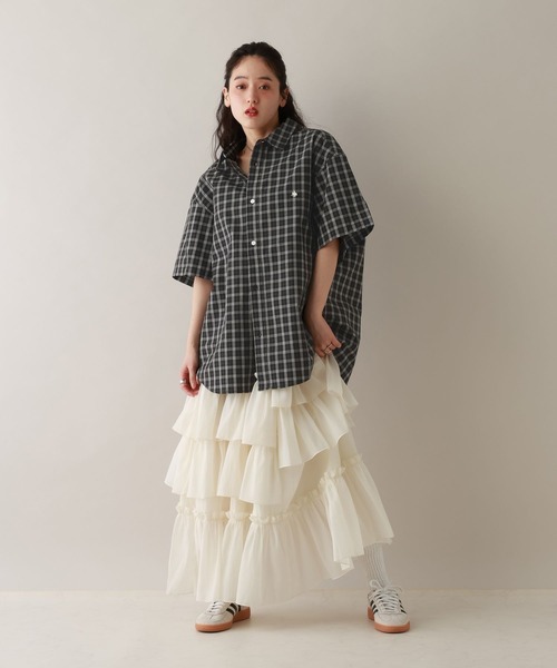 POLO BCS（ポロ ビーシーエス）の「＜POLO BCS/ポロ・ビーシーエス＞別注/ルーズチェックシャツ（シャツ/ブラウス・レディース・ブラック/ベージュ/その他23・FREE）」の16枚目の写真