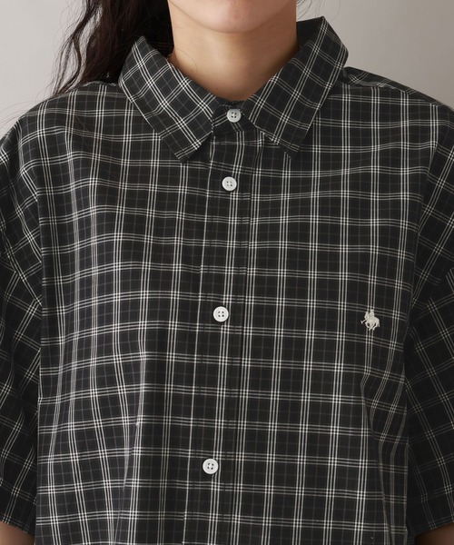 POLO BCS（ポロ ビーシーエス）の「＜POLO BCS/ポロ・ビーシーエス＞別注/ルーズチェックシャツ（シャツ/ブラウス・レディース・ブラック/ベージュ/その他23・FREE）」の8枚目の写真