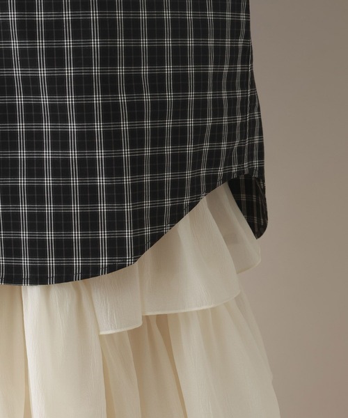 POLO BCS（ポロ ビーシーエス）の「＜POLO BCS/ポロ・ビーシーエス＞別注/ルーズチェックシャツ（シャツ/ブラウス・レディース・ブラック/ベージュ/その他23・FREE）」の10枚目の写真