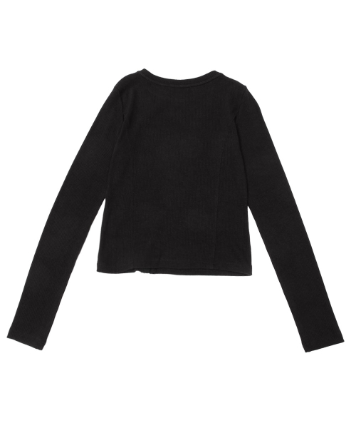 SCHISM INDUCING(スキズムインデューシング)の「DIAGONAL ZIP UP TOP BLACK(Tシャツ/カットソー・レディース・その他・FREE)」の3枚目の写真