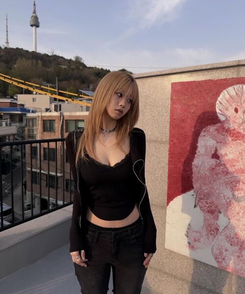 SCHISM INDUCING(スキズムインデューシング)の「DIAGONAL ZIP UP TOP BLACK(Tシャツ/カットソー・レディース・その他・FREE)」の16枚目の写真