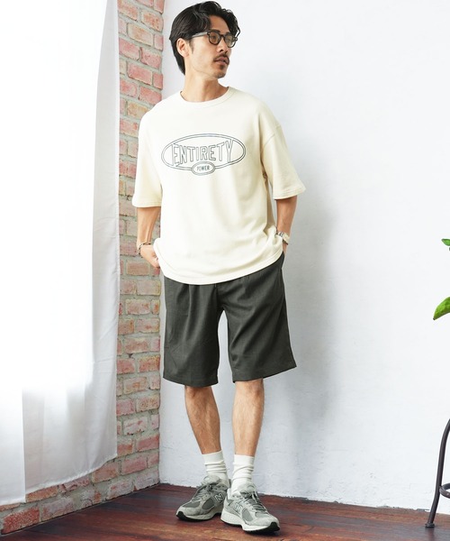 jiggys shop(ジギーズショップ)の「速乾 麻タッチ リネンライク ハーフパンツ(その他パンツ・メンズ・チャコールグレー/ネイビー/グレー/オフホワイト/カーキ・LARGE/X-LARGE/MEDIUM)」の13枚目の写真