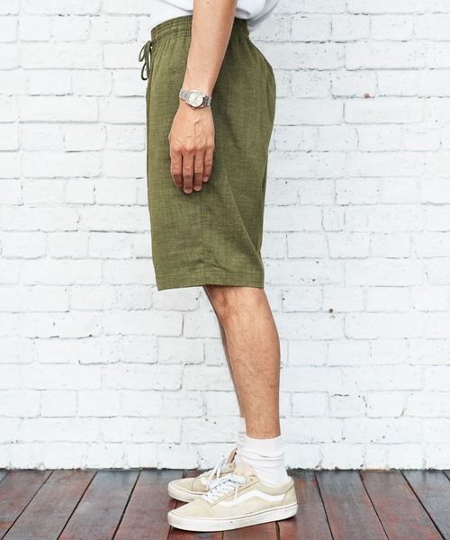 jiggys shop(ジギーズショップ)の「速乾 麻タッチ リネンライク ハーフパンツ(その他パンツ・メンズ・チャコールグレー/ネイビー/グレー/オフホワイト/カーキ・LARGE/X-LARGE/MEDIUM)」の21枚目の写真
