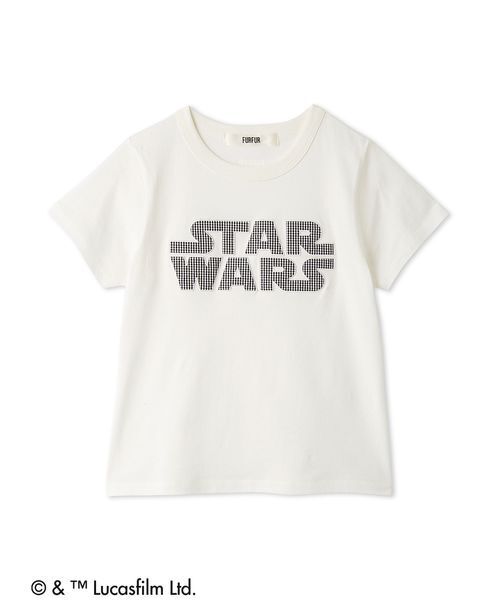 FURFUR(ファーファー)の「【STAR WARS(TM)】アップリケロゴTシャツ(Tシャツ/カットソー・レディース・ネイビー/ホワイト/ライトピンク/サックスブルー・F)」の6枚目の写真