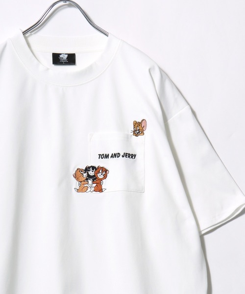 Tom&Jerry(トムアンドジェリー)の「2026SS Tom and Jerry/トムとジェリー オーバーサイズ ワンポイント刺繍 バックプリント ポケット付半袖Tシャツ レディース メンズ(Tシャツ/カットソー・レディース・ホワイト系その他/ホワイト系その他2/ブラック系その他/ホワイト/ホワイト系その他5/ブラック系その他2/ブラック/ブラック系その他5/ホワイト系その他4/ブラック系その他3/ブラック系その他4/ホワイト系その他3・LL/L/M)」の5枚目の写真