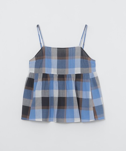 BLUE LABEL CRESTBRIDGE(ブルーレーベルクレストブリッジ)の「【一部店舗限定】クレストブリッジチェックキャミコンビ(Tシャツ/カットソー・レディース・ライトブルー・40/38)」の6枚目の写真