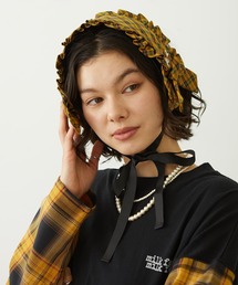 MILKFED. | FRILLED TARTAN EARMUFFS(イヤーマフ)