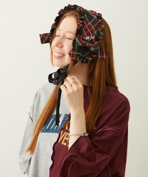 MILKFED. | FRILLED TARTAN EARMUFFS(イヤーマフ)