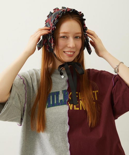 MILKFED.（ミルクフェド）の「FRILLED TARTAN EARMUFFS（イヤーマフ・レディース・レッド/ブラック/イエロー・ONE SIZE）」の12枚目の写真