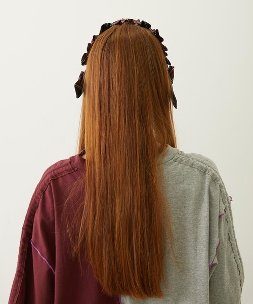 MILKFED.（ミルクフェド）の「FRILLED TARTAN EARMUFFS（イヤーマフ・レディース・レッド/ブラック/イエロー・ONE SIZE）」の13枚目の写真