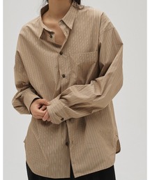 FIGURE（フィギュア）の「Stripe Pocket Shirts 12610424（シャツ/ブラウス）」