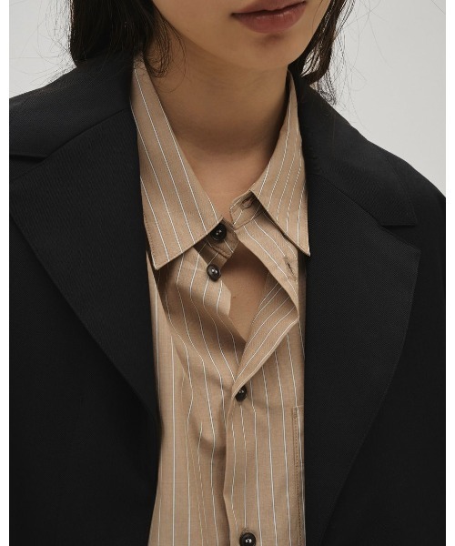 TODAYFUL（トゥデイフル）の「Stripe Pocket Shirts 12610424（シャツ/ブラウス・レディース・ブラウン/ピンク/ライトグリーン/ライトブルー・FREE）」の6枚目の写真