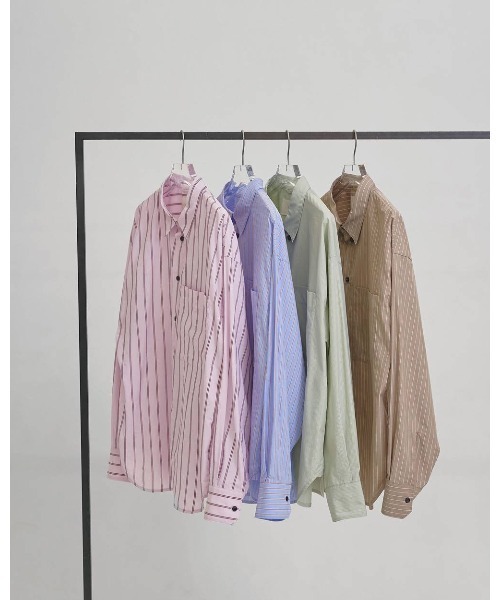 TODAYFUL（トゥデイフル）の「Stripe Pocket Shirts 12610424（シャツ/ブラウス・レディース・ブラウン/ピンク/ライトグリーン/ライトブルー・FREE）」の17枚目の写真