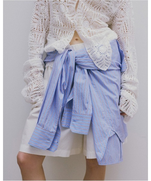 TODAYFUL（トゥデイフル）の「Stripe Pocket Shirts 12610424（シャツ/ブラウス・レディース・ブラウン/ピンク/ライトグリーン/ライトブルー・FREE）」の11枚目の写真