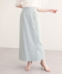 natural couture | フロント金釦ナロースカート(スカート)