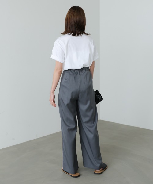Bab(バブ)の「コード刺しゅうカーブパンツ(その他パンツ・レディース・ベージュ/チャコールグレー・M)」の8枚目の写真