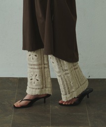 Panel Crochet Lace Pants / パネルクロシェレースパンツ