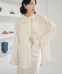 front tuck line linen shirt /フロントタックラインリネンシャツ