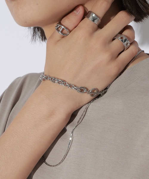 LAKOLE（ラコレ）の「[MENS]ステンレスマンテルブレスレット / 671753（ブレスレット・メンズ・その他1/その他2・FREE）」の4枚目の写真