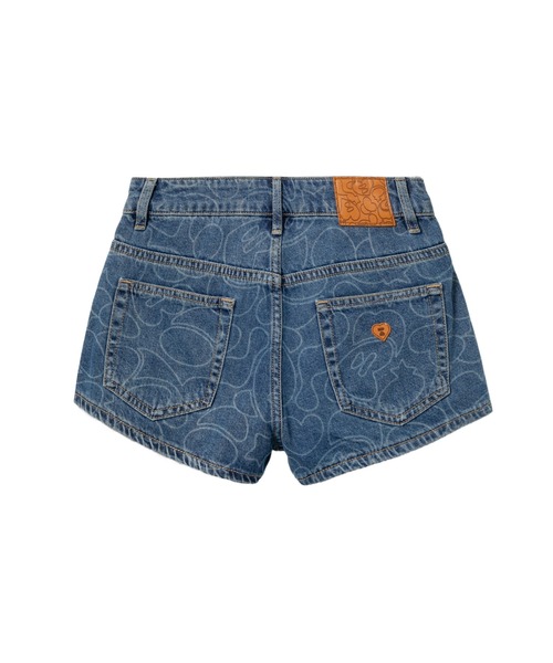 A BATHING APE（アベイシングエイプ）の「CAMO WASHED  DENIM SHORTS（デニムパンツ・レディース・インディゴブルー/ライトインディゴブルー・MEDIUM/X-SMALL/SMALL）」の3枚目の写真