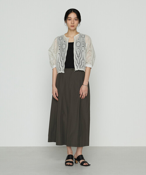 Gabardine K.T(ギャバジンケーティー)の「タイプライター キュロットパンツ(その他パンツ・レディース・ダークブラウン/ブラック・9号)」の5枚目の写真