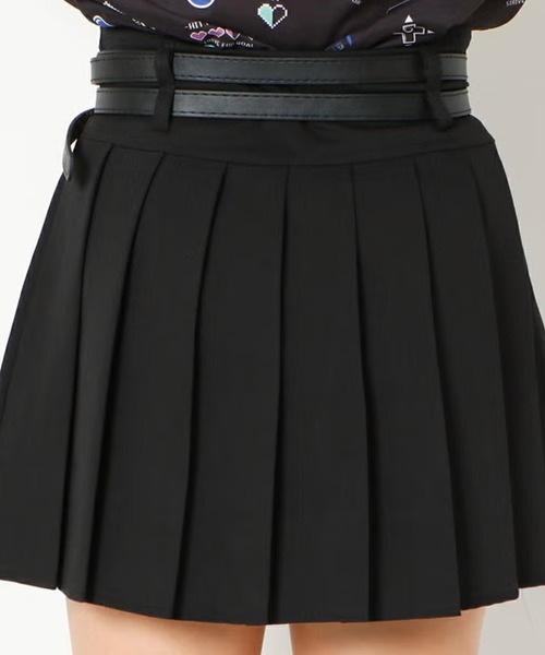 GORGE（ゴージ）の「ダブルベルトプリーツスカパン（その他パンツ・レディース・アイボリー/ブラック・F）」の6枚目の写真