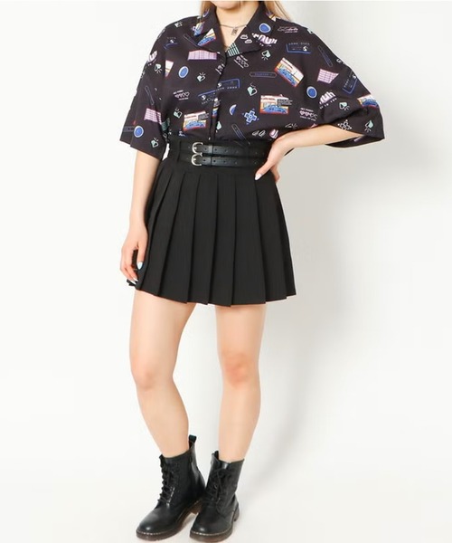 GORGE（ゴージ）の「ダブルベルトプリーツスカパン（その他パンツ・レディース・アイボリー/ブラック・F）」の8枚目の写真
