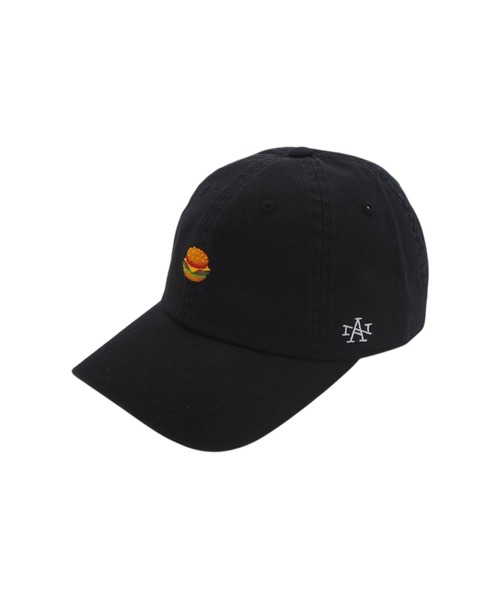 AMERICAN NEEDLE(アメリカンニードル)の「Ballpark Micro Logo - Cheeseburger(キャップ・メンズ・ブラック・ONE SIZE)」の1枚目の写真