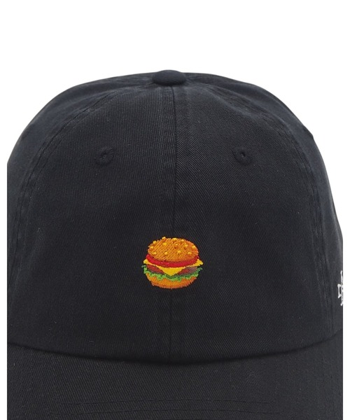 AMERICAN NEEDLE(アメリカンニードル)の「Ballpark Micro Logo - Cheeseburger(キャップ・メンズ・ブラック・ONE SIZE)」の6枚目の写真