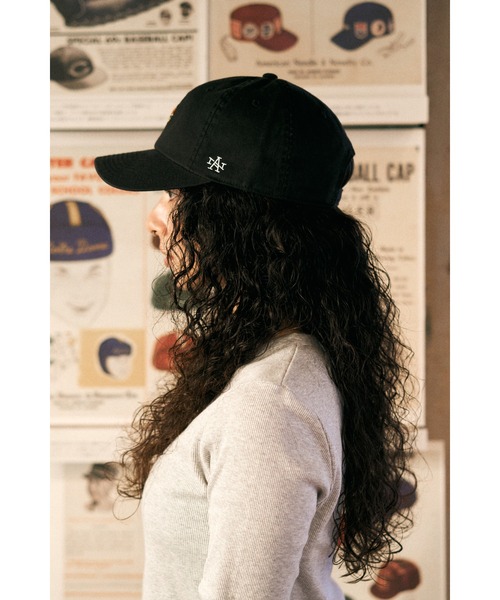 AMERICAN NEEDLE(アメリカンニードル)の「Ballpark Micro Logo - Cheeseburger(キャップ・メンズ・ブラック・ONE SIZE)」の8枚目の写真