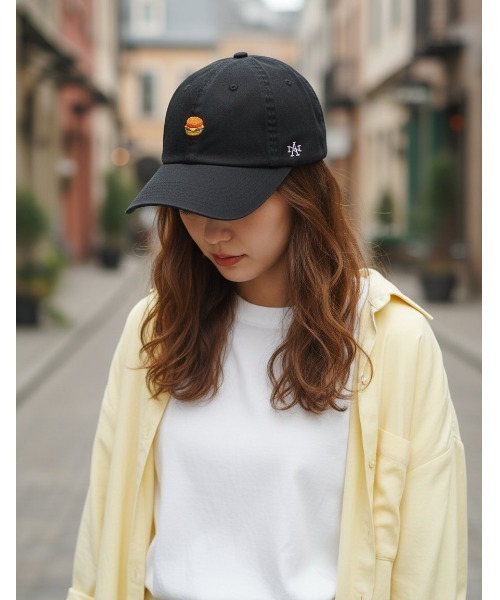 AMERICAN NEEDLE(アメリカンニードル)の「Ballpark Micro Logo - Cheeseburger(キャップ・メンズ・ブラック・ONE SIZE)」の10枚目の写真