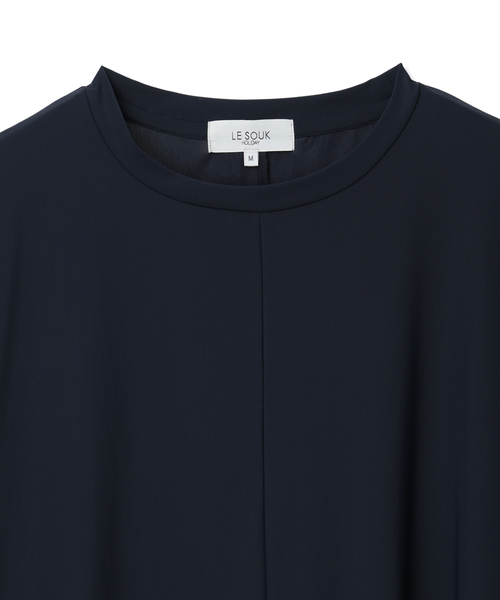 LE SOUK HOLIDAY（ルスークホリデー）の「クールストレッチトリコットワンピース【接触冷感・UVカット・ポケット付き】（ワンピース・レディース・チャコールグレー/ネイビー・M/L）」の15枚目の写真