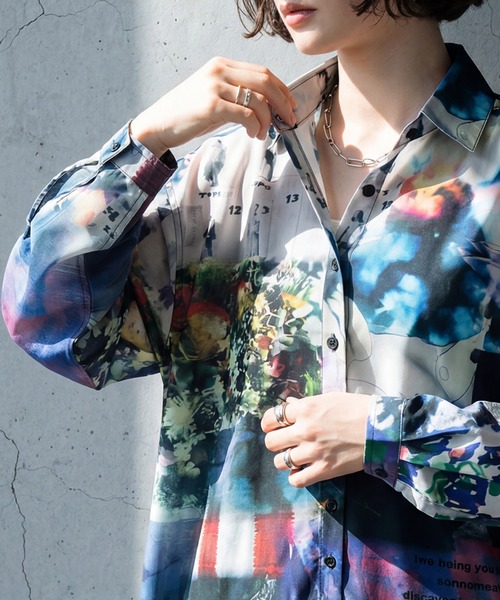 antiqua（アンティカ）の「ロング 羽織り シャツワンピース（シャツワンピース・レディース・その他・P/R）」の13枚目の写真