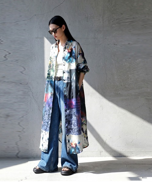antiqua（アンティカ）の「ロング 羽織り シャツワンピース（シャツワンピース・レディース・その他・P/R）」の11枚目の写真