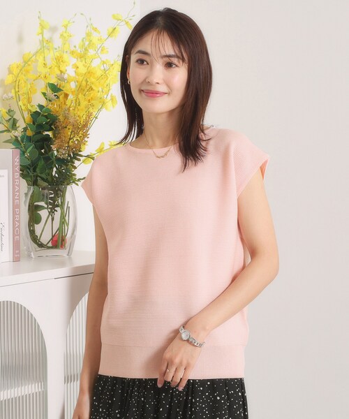 ITS'DEMO（イッツデモ）の「ラメガーターフレンチニット（ニット/セーター・レディース・ピンク/サックスブルー/ライトグリーン/オフホワイト・00）」の4枚目の写真
