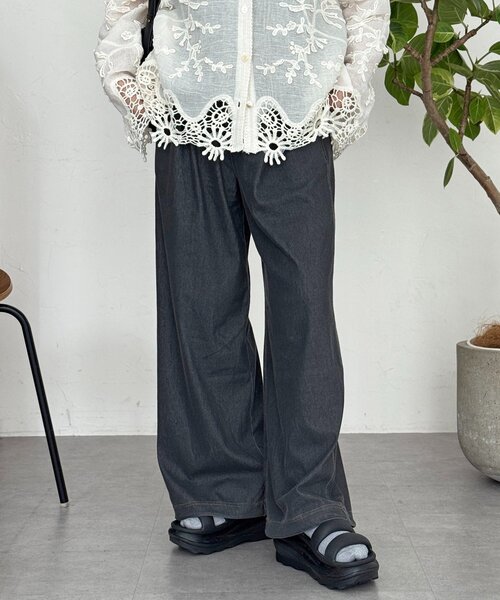 CPCM（シーピーシーエム）の「【セットアップ可】冷感カットデニムパンツ（その他パンツ・メンズ・ブルー/ネイビー/ブラック・MEDIUM/SMALL/LARGE）」の5枚目の写真