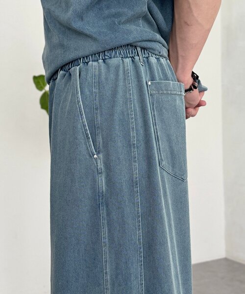 CPCM（シーピーシーエム）の「【セットアップ可】冷感カットデニムパンツ（その他パンツ・メンズ・ブルー/ネイビー/ブラック・MEDIUM/SMALL/LARGE）」の22枚目の写真