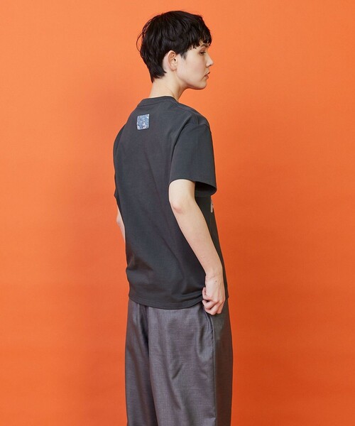 FRAPBOIS（フラボア）の「ガーデンフローＴシャツ（Tシャツ/カットソー・レディース・チャコールグレー/クリーム・1/2）」の11枚目の写真