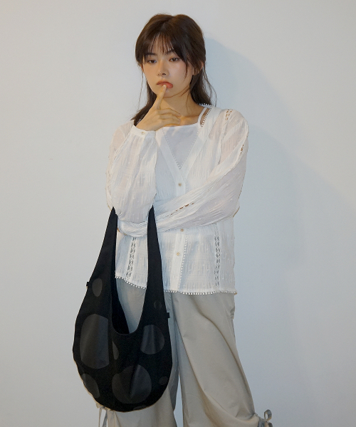Salad bowls（サラダボール）の「FIG DOT BAG [BLACK]（ショルダーバッグ・レディース・ブラック・FREE）」の6枚目の写真