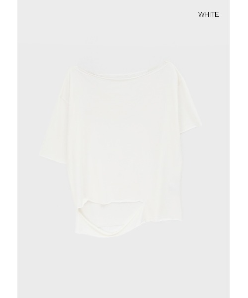 BLACKUP（ブラックアップ）の「[MADE] ティッツティーカットアウトオフショルダー半袖Tシャツ（Tシャツ/カットソー・レディース・ホワイト/ブラック/ミント・FREE）」の15枚目の写真